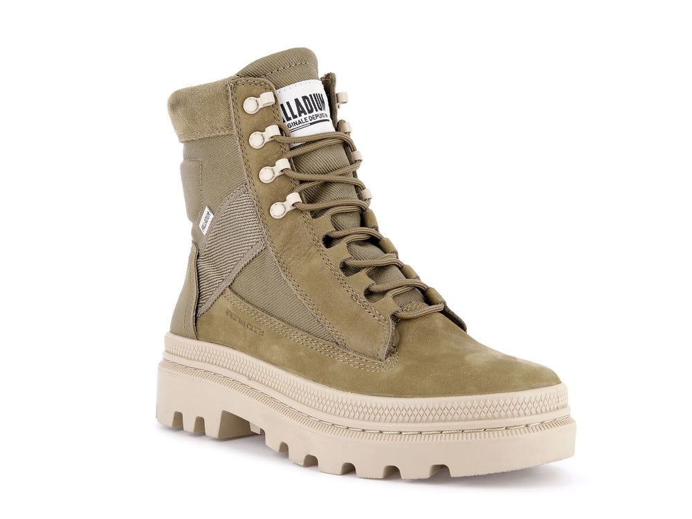 Zapatos Altas Palladium PALLATROOPER TACTICAL Hombre Verde Oliva | Costa Rica-62049